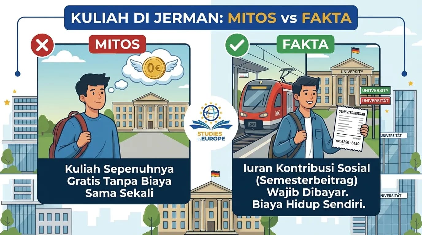 Kuliah di Jerman Benar-Benar Gratis? Bongkar Mitos dan Fakta Seputar Semesterbeitrag